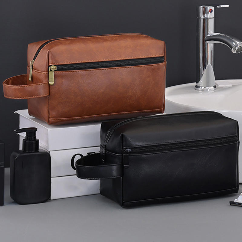 Fashion Retro Toiletry Bag Lightweight Multi-Purpose Storage Bag Travel Men's Handbag for Toiletries Organization Casual Outings & Short Trips