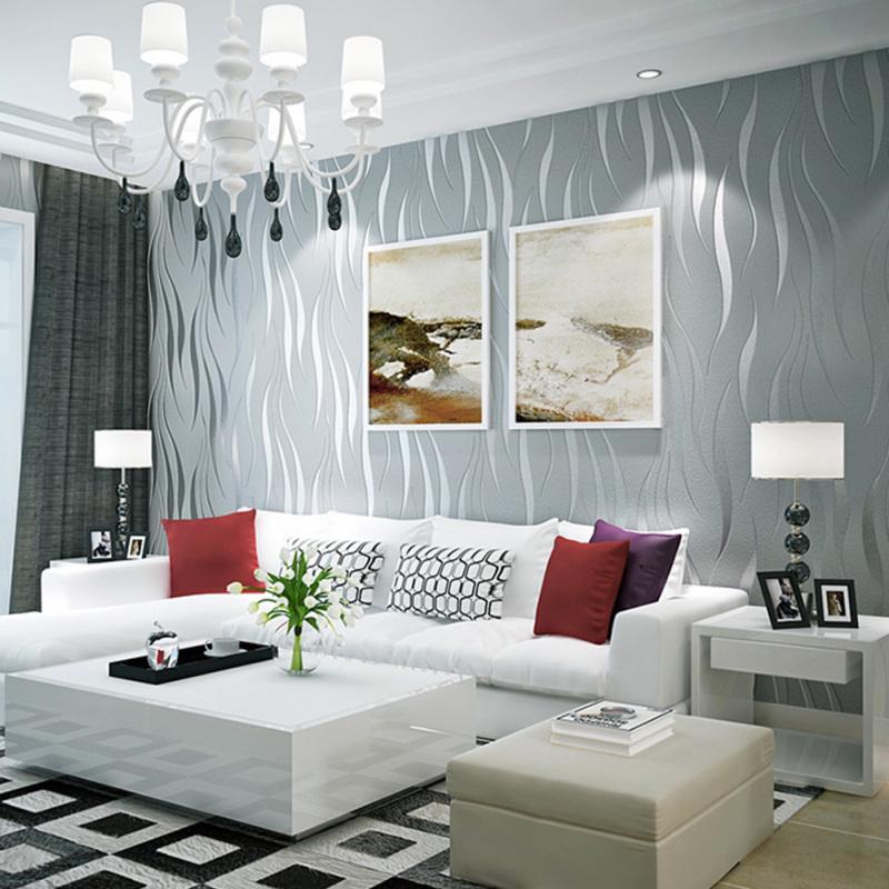 Наклейка на стену для дома, современный 3D-абстракционный декор из изогнутых полосок обоев