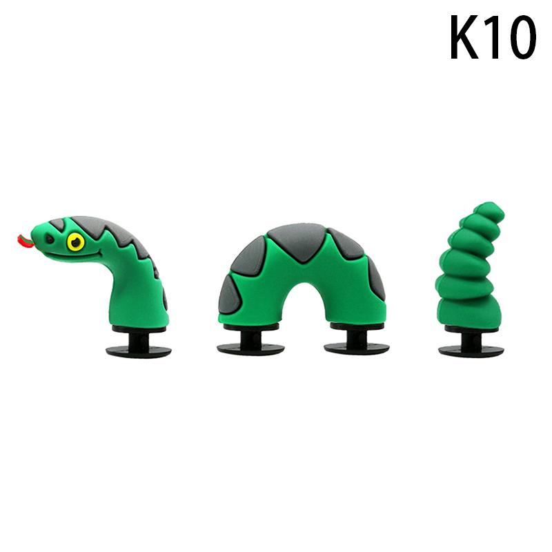 1 комплект поддельных мультяшных китайских драконов из ПВХ с отверстиями для обуви, сделай сам, забавные аксессуары для обуви, украшения в виде крокодиловой змеи, пряжка, подарок