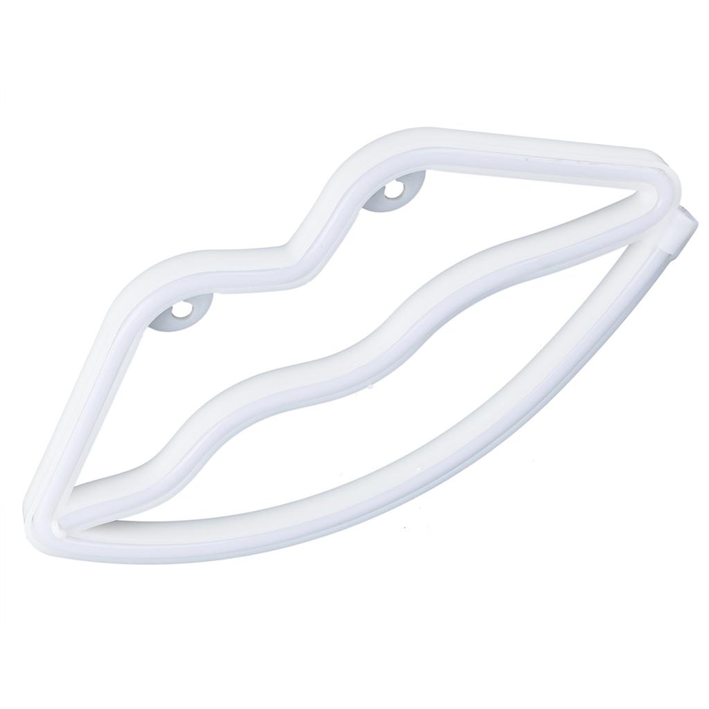 LED Neon Sign Lamp Lip Shaped Wall Decorative Light for Proposal Wedding Home Birthday Party