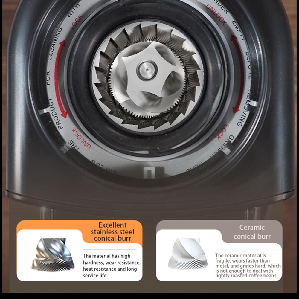 HiBREW Кофемолка G3A, конические жернова 40 мм, нагнетатель воздуха, 31-скоростная шкала, функция памяти и антистатическая функция, ручное и автоматическое управление