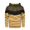 Мужская лоскутная толстовка на открытом воздухе, повседневная спортивная одежда, уличная мода, мужская флисовая термотолстовка с капюшоном