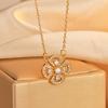 Fashion Versatile Lucky Grass Necklace Women's Diamond Clavicle Chain Simple Personality Light Luxury Niche