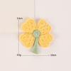 Fresh And Simple Tulip Embroidery Patch Clothing Accessories, Colorful Cute Four-Leaf Clover Series Embroidery Cloth