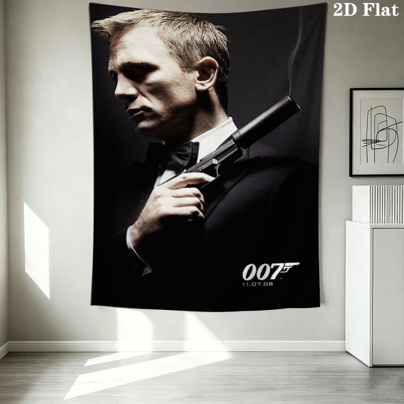 007 Wall Tapestry Aesthetic Wall Hanging Printed Fabric Blanket Decorative Tapestries For Bedroom Living Room Home Decor