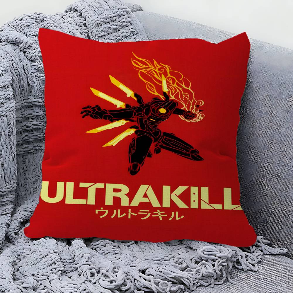Подушка ULTRAKILL Подушка Аниме Подушка для изголовья дивана Подушка-чехол Чехол для подушки x см Мода