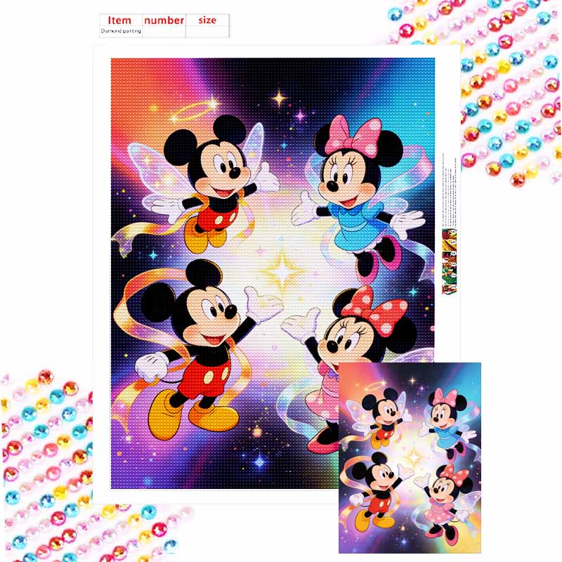 disney diamond painting fairy mickey minnie handmade diy home decoration gifts