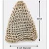 Carrom Pocket Net for Carromboard - 4 Pcs Set Grey Color Medium Size