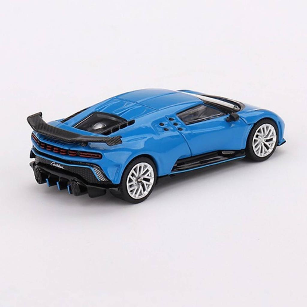 TrueScale Miniatures MINI GT Bugatti Centodieci Bugatti Blue Drive Готовое изделие 1/64 Левостороннее