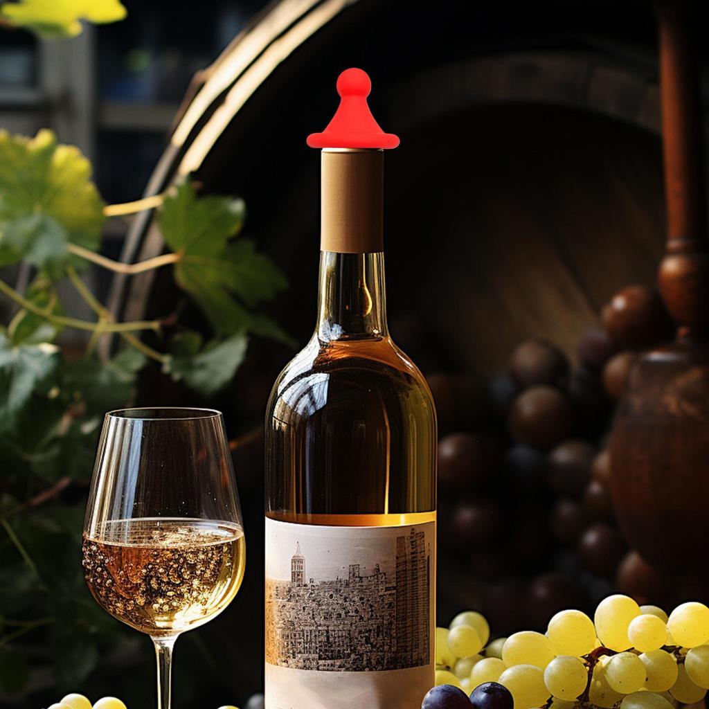 Silicone Wine Stopper Beverage Bottle Stopper High-Elasticity Champagne Sealing Corks Beer Preservation Silicone Bottle Caps