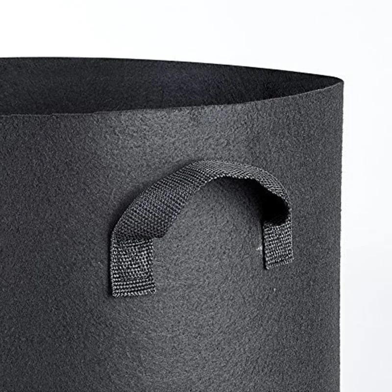 7 шт. мешков для растений для посадки галлонов утолщенные тканевые горшки с ручками садовые мешки для выращивания фруктов овощей и цветов