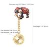 Lancardo Nurse Watch, Elephant Design, Analog Pocket Watch with Clip, Waterproof, Women's, Cute Gift