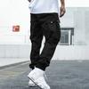 Мужские джоггеры на весну и осень, повседневные свободные брюки-карго с несколькими карманами и завязками на открытом воздухе