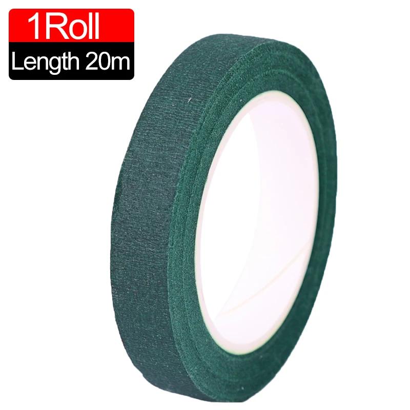 10/1Rolls Self-adhesive Bouquet Floral Stem Tape Artificial Flower Stamen Wrapping Florist Green Tapes DIY Flower Supplies