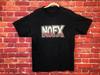 Винтажная РЕДКАЯ - NOFX Панк-рок группа ЛОГОТИП Черная ФУТБОЛКА Рубашка Унисекс - Размер Большой Новые Весенне-Летние Поступления
