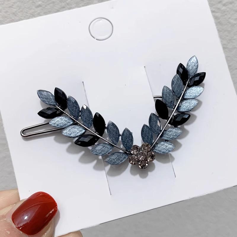 Элегантная заколка для волос из сплава 'Синяя звезда' - Минималистичный роскошный аксессуар