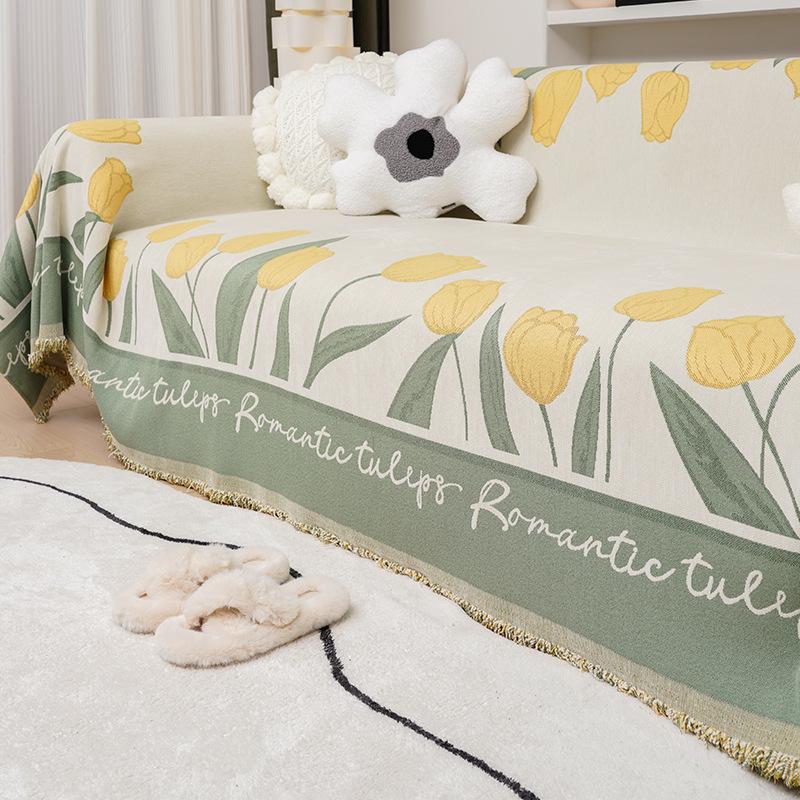 Sofa Cover Cloth Four Seasons Universal Chenille Sofa Towel Full Covered Cloth Anti-Cat Scratch Sofa Cushion Sofa Cover