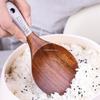 1 шт. Кухонный инструмент из массива дерева Экологичная тиковая лопатка Совок для риса Посуда для защиты окружающей среды Бытовые кухонные принадлежности