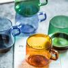 Heat-resistant Glass Cup of Coffee and Tea Tableware Color Espresso Cups Drinkware Teaware Cafes Coffee Travel Mug Set Aesthetic