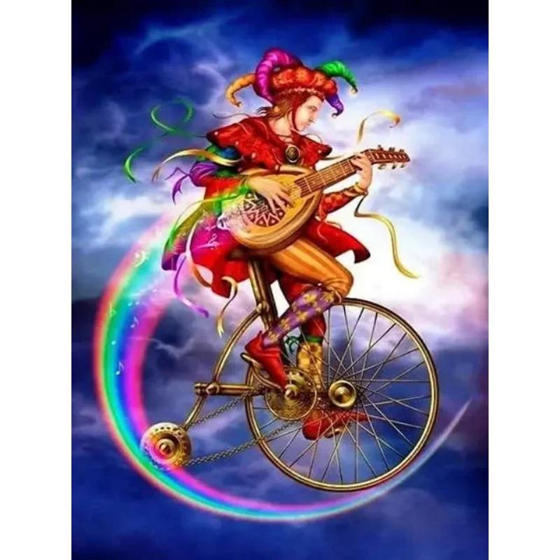 Яркий цирковой клоун холст настенное искусство игривый Джокер акробатика плакат принты для гостиной игровой площадки декор