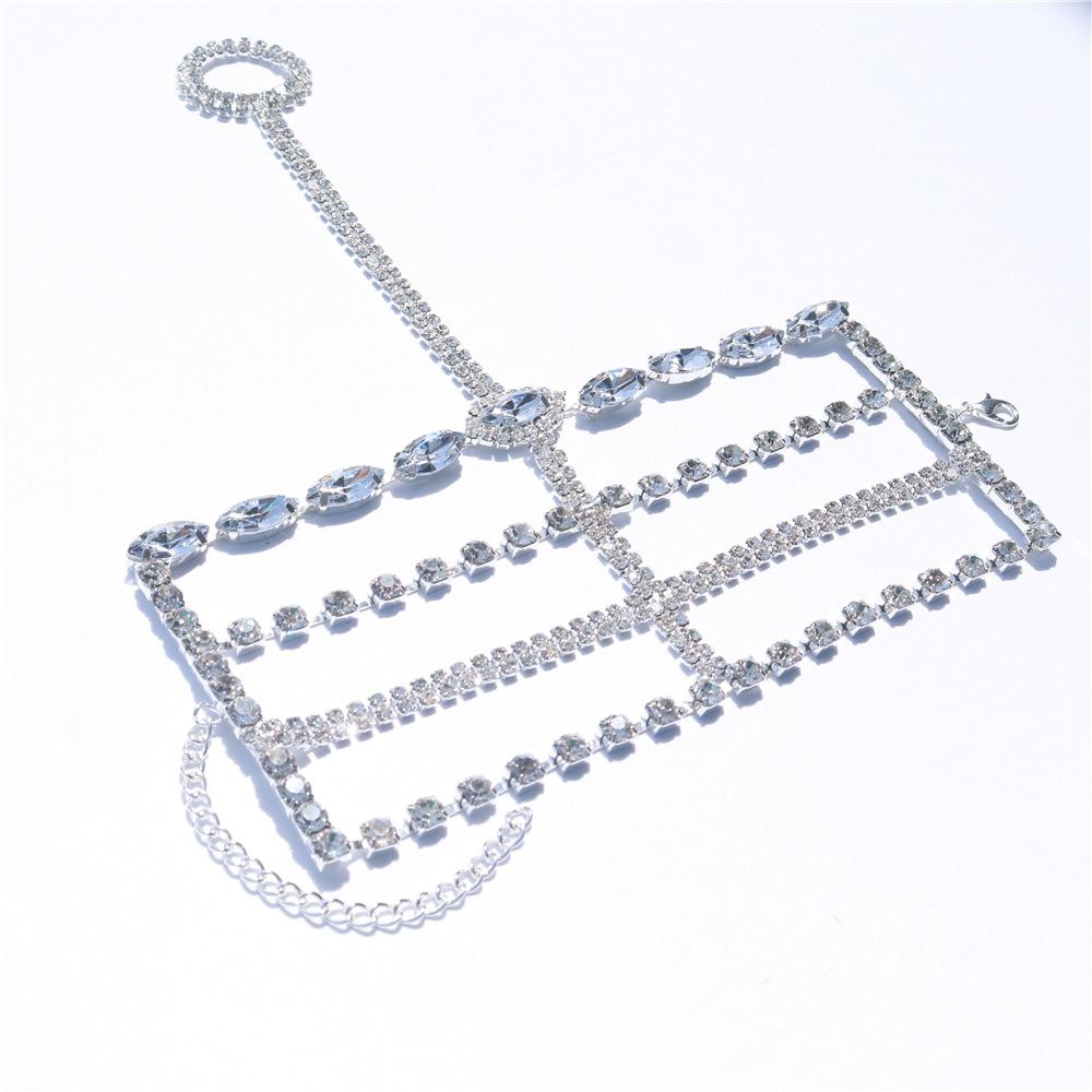 Multi-Layer Rhinestone Bracelet Accessories, Simple Finger Bracelet, Wedding Bracelet Women'S Bracelet