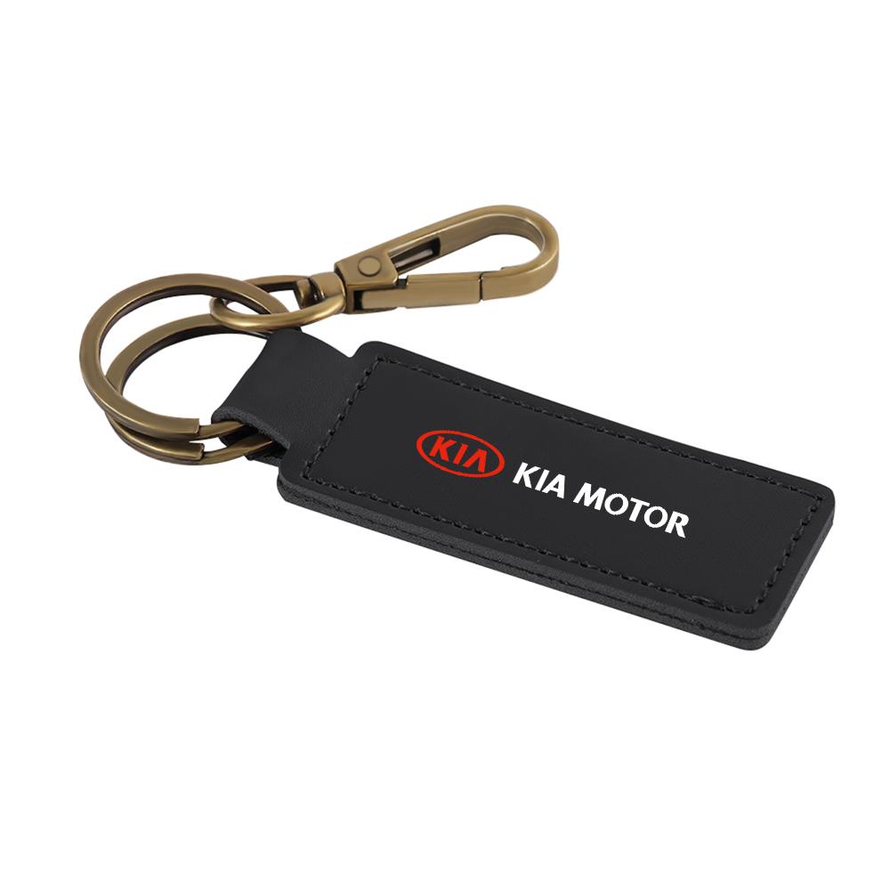 2026 Hot Car Sticker Trendy Car Keychain Leather Key Chain Ring Keyring For KIA KN Sportage Ceed Sorento Cerato Optima Picanto R