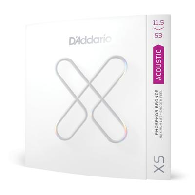Струны для акустической гитары XS Coated Strings Phosphor Bronze Custom XSAPB11553 D'Addario Light+ .0115-.053 []