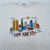 Винтажная футболка 90-х НЬЮ-ЙОРК СИТИ АРТ РАЗМЕР L nyc