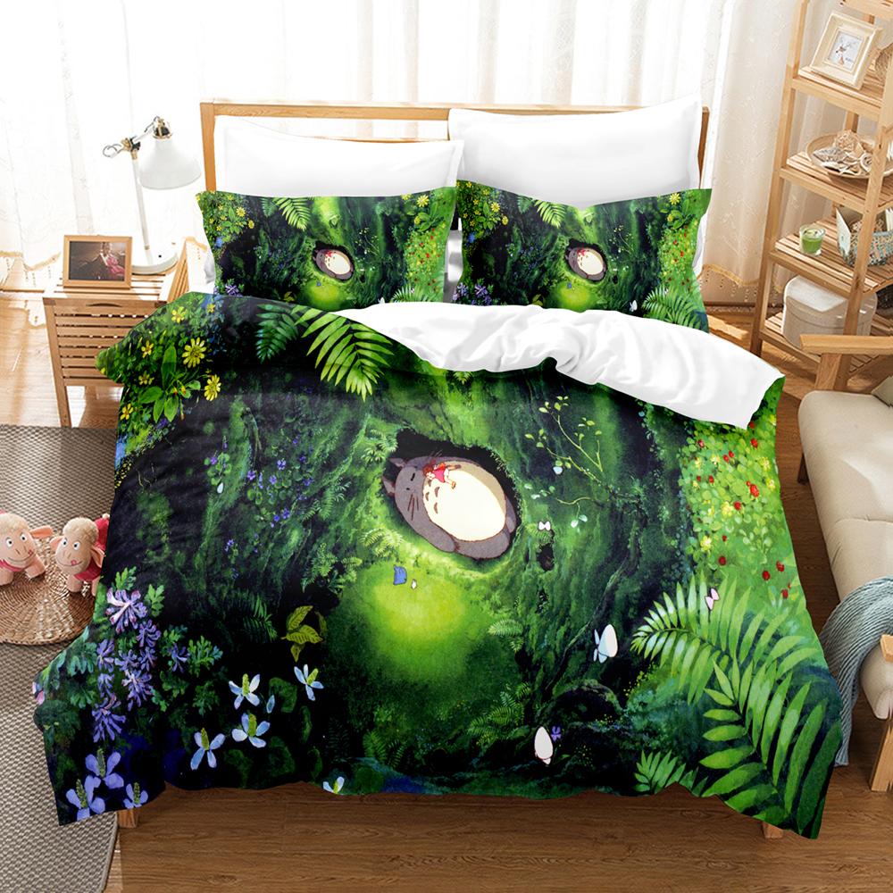 Kemila 3D постельное белье Мой сосед Тоторо наборы пододеяльников с наволочкой Twin Full Queen King Постельное белье