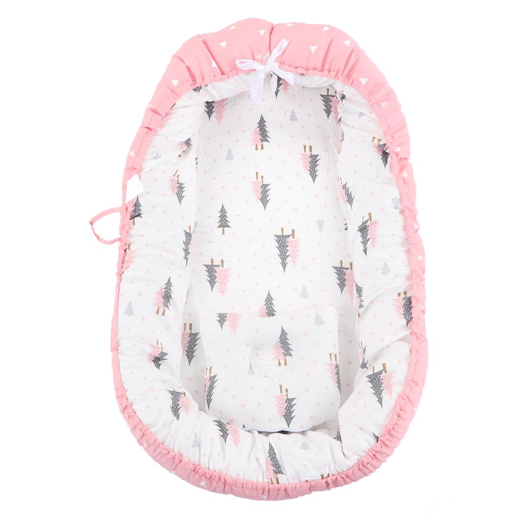 Baby Lounger Cover Soft Comfortable Breathable Easy To Clean Foldable Portable Newborn Nest Cover