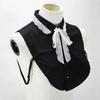 Women Cotton Fake Collar Girls Black Shirt Lapel False Collars Neck Tie Detachable Collar Blouse Top Women Clothes Decor