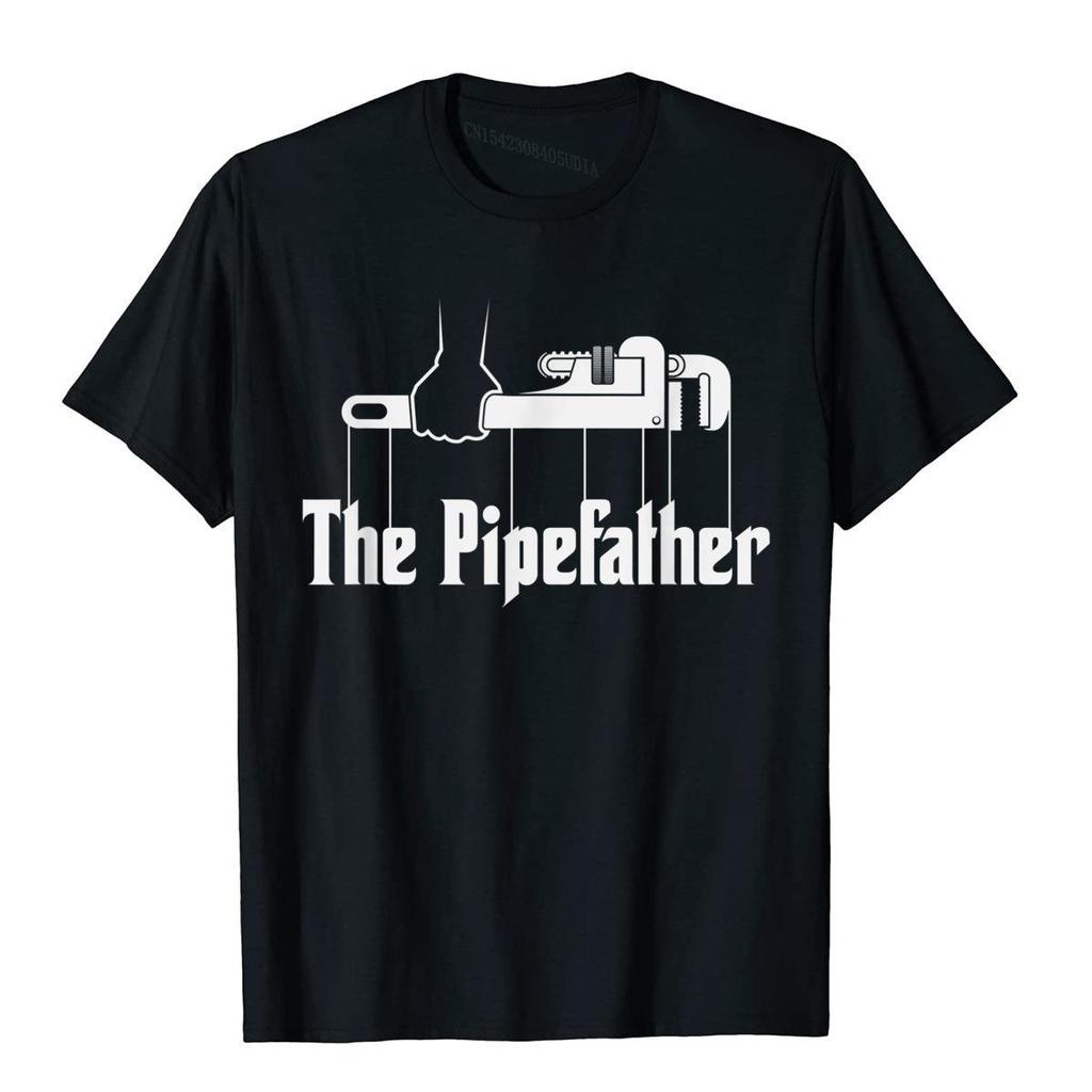 The Pipefather Funny Plumber Plumbing TShirt Gift Hot Sale Unisexs Top TShirts Cotton Tops Shirts Group Kawaii