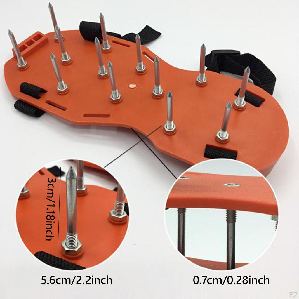 Газон аэратор обувь шипы регулируемые ремни для эпоксидного напольного покрытия