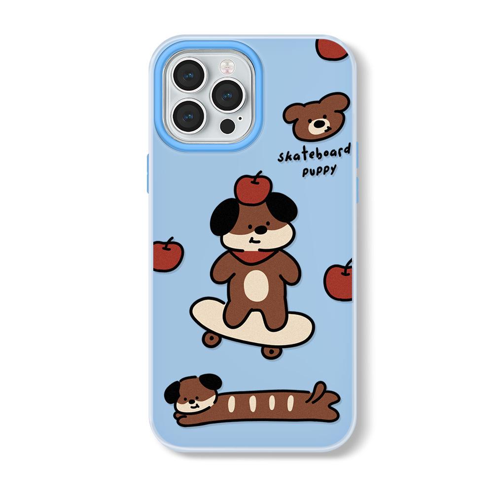 Мультяшный чехол Zhitai Jelly Skin для iPhone 12 до 16, 13, 14 Pro Max, 15 Pro