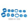 4Pcs RC Wheel Hub Set Replacement for Tamiya Alloy High Strength Clamping Wheel Hub Set Blue