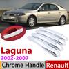 Для Renault Laguna II X74 MK2 2002~2007 Хромированные накладки на ручки наружных дверей Автоаксессуары Наклейки Комплект отделки 2003 2004 2005 2006