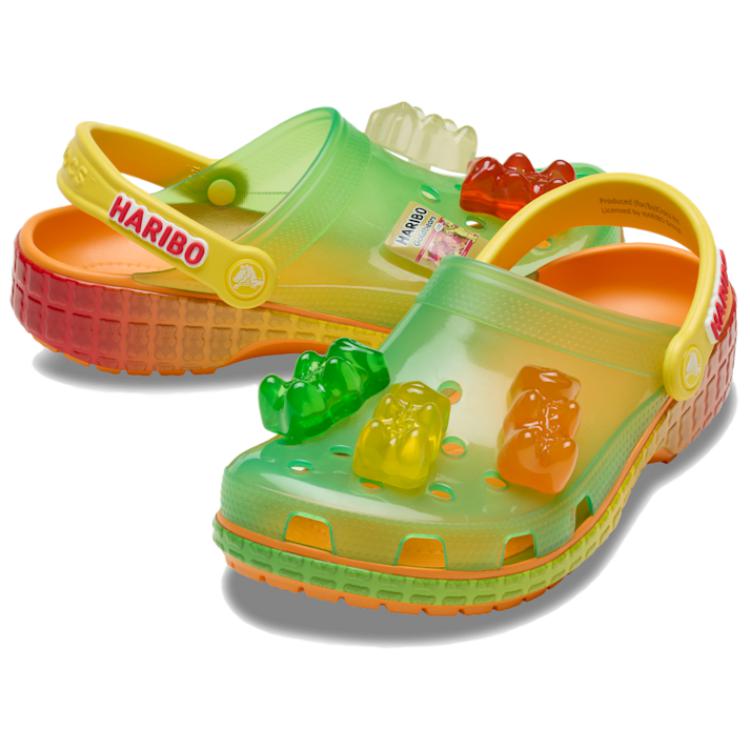 Haribo x Crocs Classic Clog Градиентные желейные унисекс кроссовки Многоцветные Мульти 210896-90H