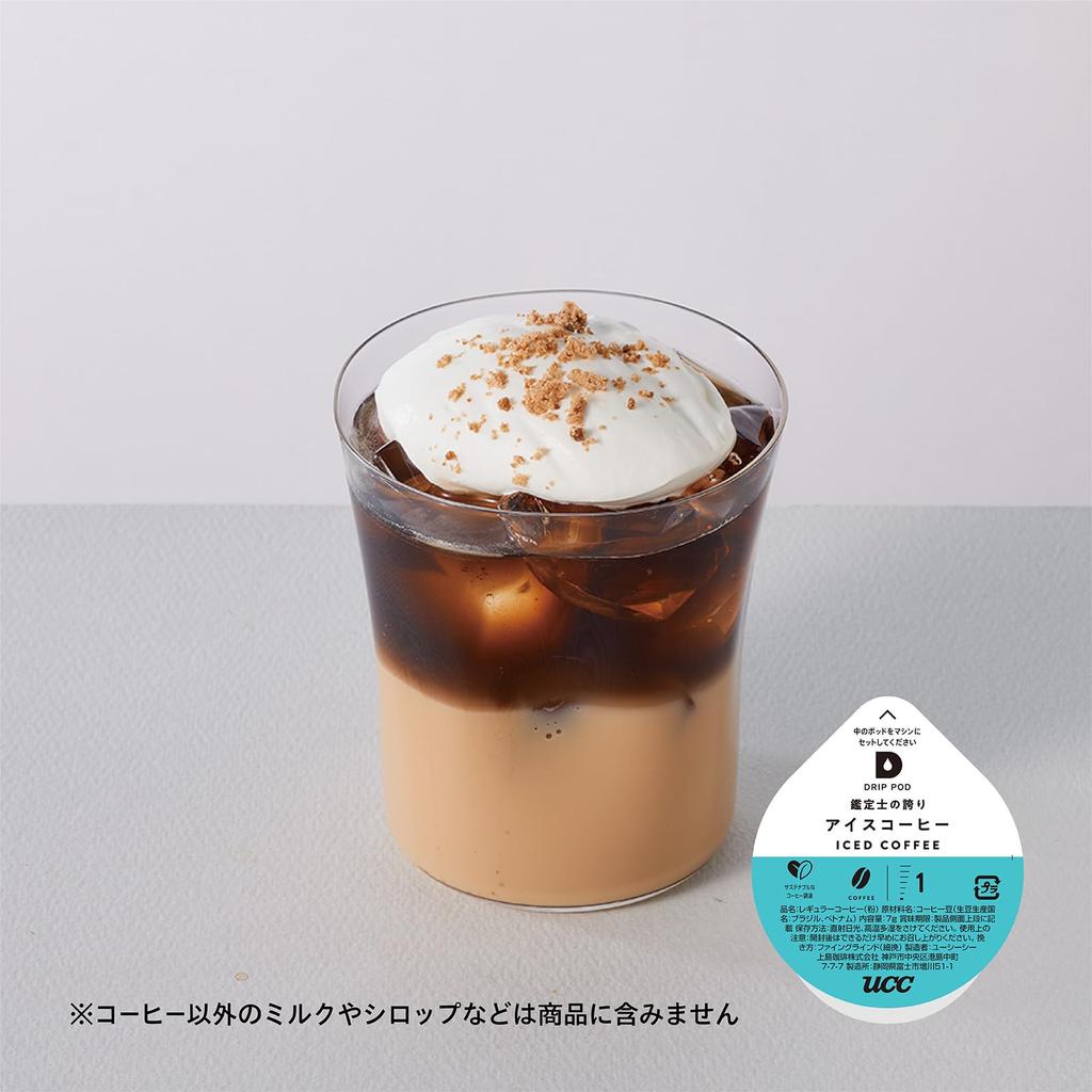 Капсулы UCC Drip Pod, "Гордость дегустатора" Кофе со льдом, 12 порций, 84 г