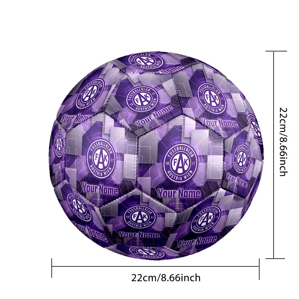 Personalized Size 5 Football Austria Wien FC Pattern Outdoor Game Sports Ball Gift