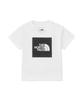 The North Face B Colored Square Logo Size 90 S/S Tee, White/Black,