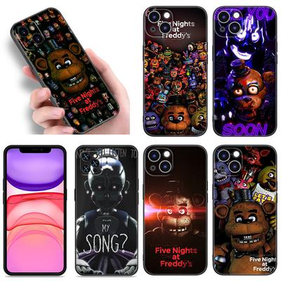 Чехол для телефона Five-Nights-At-Freddys для Apple iPhone 12 13 Mini 11 14 15 Pro Max 7 8 Plus X XR XS SE 2020 2022 черный силиконовый чехол