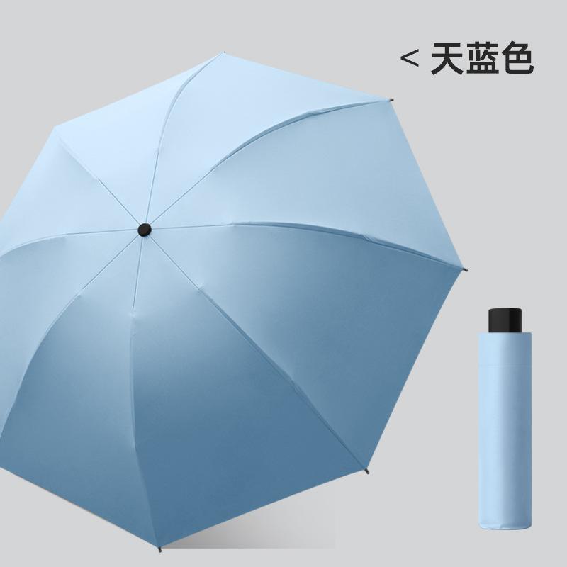 Новый трехсекционный виниловый зонт с ручным открыванием, складной зонт для бизнеса, зонт-наоборот, фиксированный рекламный зонт