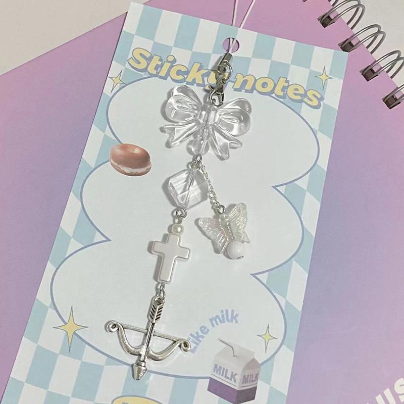 1 шт. подвеска в виде банта с кисточкой, ручная работа, брелок с бисером «Волна на Землю», брелок в виде меча Купидона, украшение своими руками