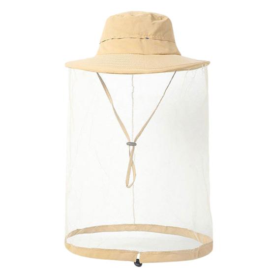 Шляпа с москитной сеткой для мужчин и женщин с широкими полями, защита от солнца, панама с вуалью, защита от насекомых для рыбалки, пешего туризма