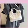 Ribbon Bow Pu Water Bucket Tote For Women With Stitching Details And Inner Zipper Pocket For Daily Wear