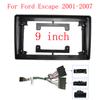 Car Accessories Frame Fascia Adapter Android Radio Dash Fitting Panel Kit for Ford  Escape 2001-2007