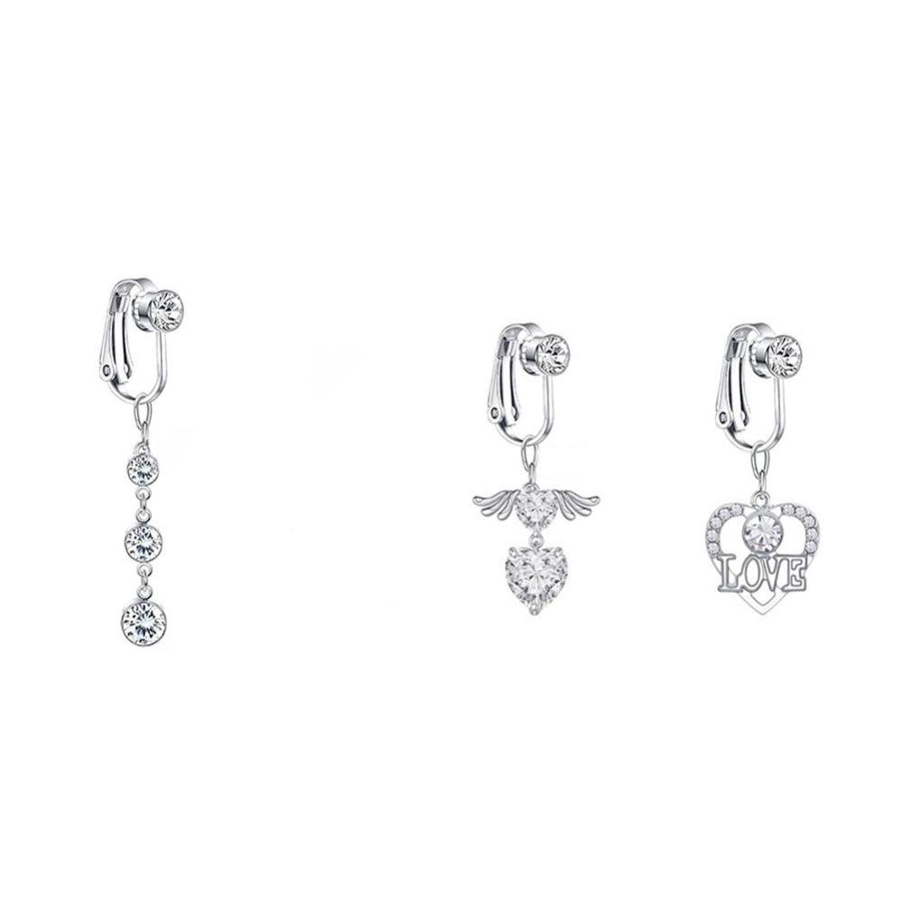 Украшения для пирсинга Пирсинг пупка Кольцо для пирсинга пупка Фейковый пирсинг пупка Геометрическое кольцо в пупок