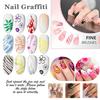 1/2 Sets 12 Colors Nail Art Pens DIY Gel Nail Art Acrylic Paint Markers Quick Dry Graffiti Dotting Point Liner Pens Nail Art Drawing Painting Tools
