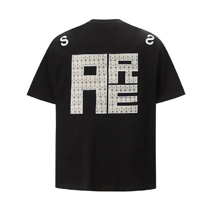 Футболка мужская с коротким рукавом из хлопка в модном хип-хоп стиле с круглым вырезом, летняя