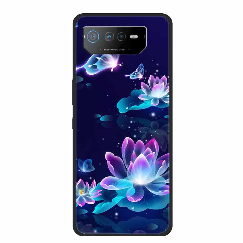 Чехол для телефона Asus ROG Phone 6D Ultimate Задняя крышка Черный ТПУ Силикон Мягкий Чехол Для Asus ROG Phone 6 Pro Чехол Phone6 Pro